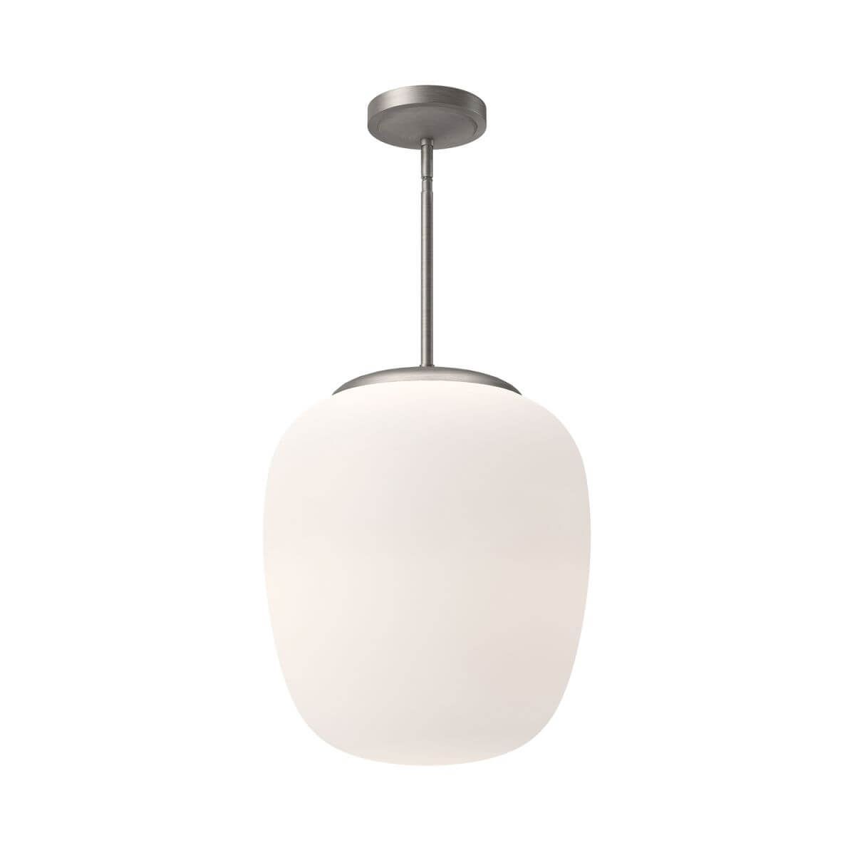 Alora Mood PD541014BNOP 14" Holden 1-Light LED Pendant - Brushed Nickel / Opal Glass