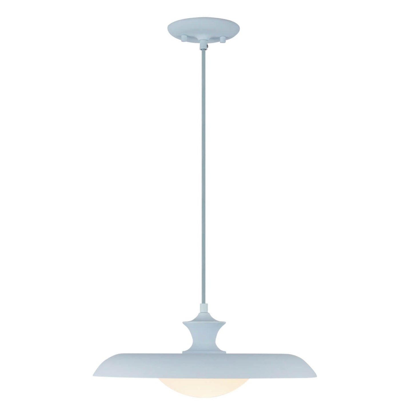 Alora Mood PD557015CER 16" Minori 1-Light LED Pendant - Cerulean / Opal Glass / Steel Shade