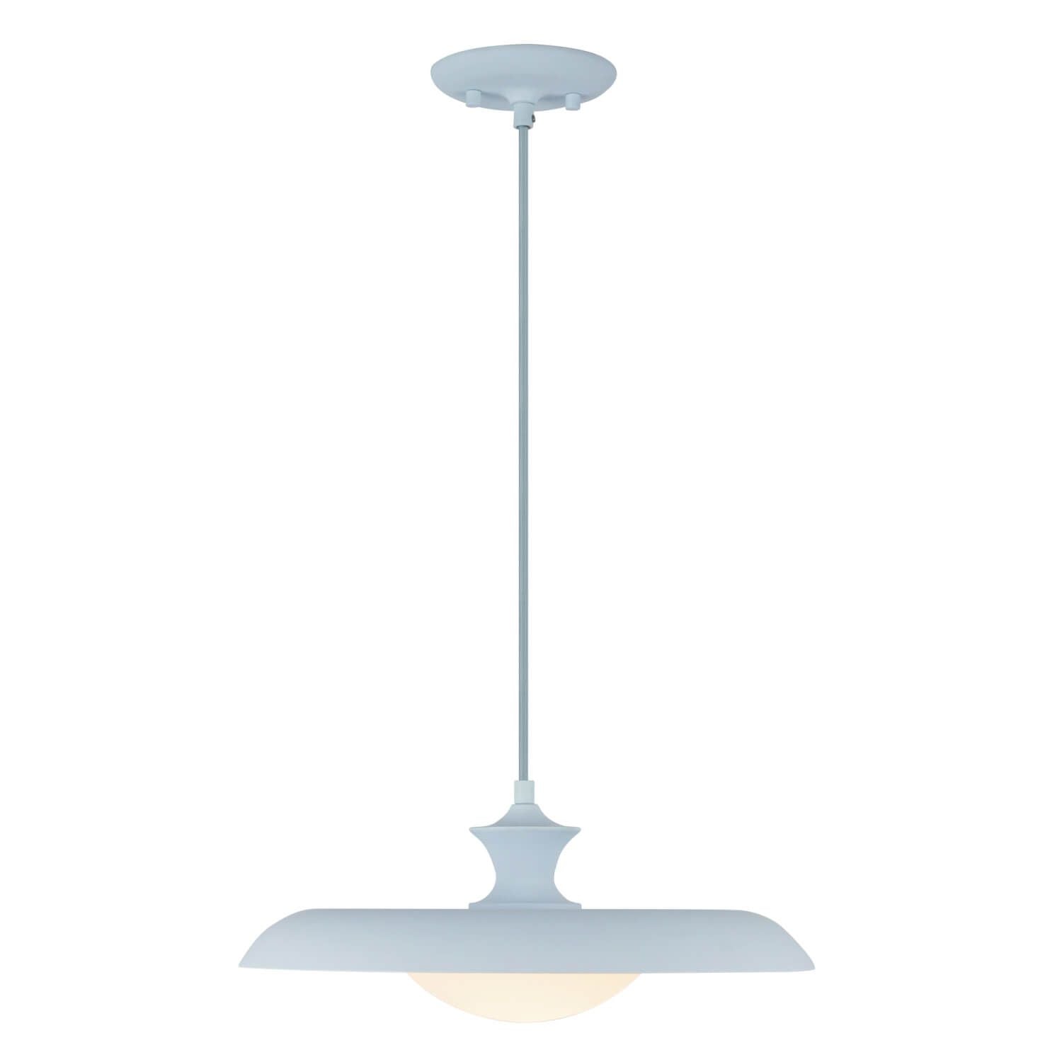 Alora Mood PD557015CER 16" Minori 1-Light LED Pendant - Cerulean / Opal Glass / Steel Shade
