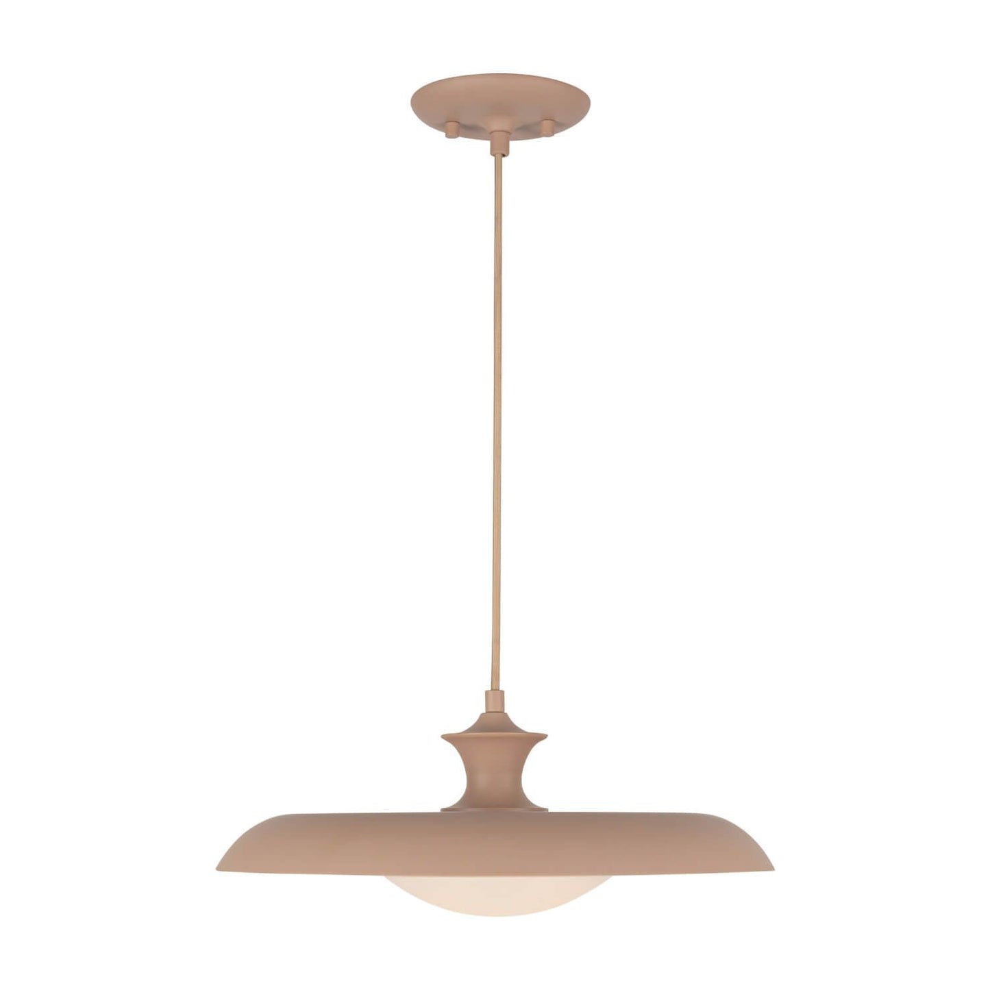 Alora Mood PD557015PEC 16" Minori 1-Light LED Pendant - Peach / Opal Glass / Steel Shade
