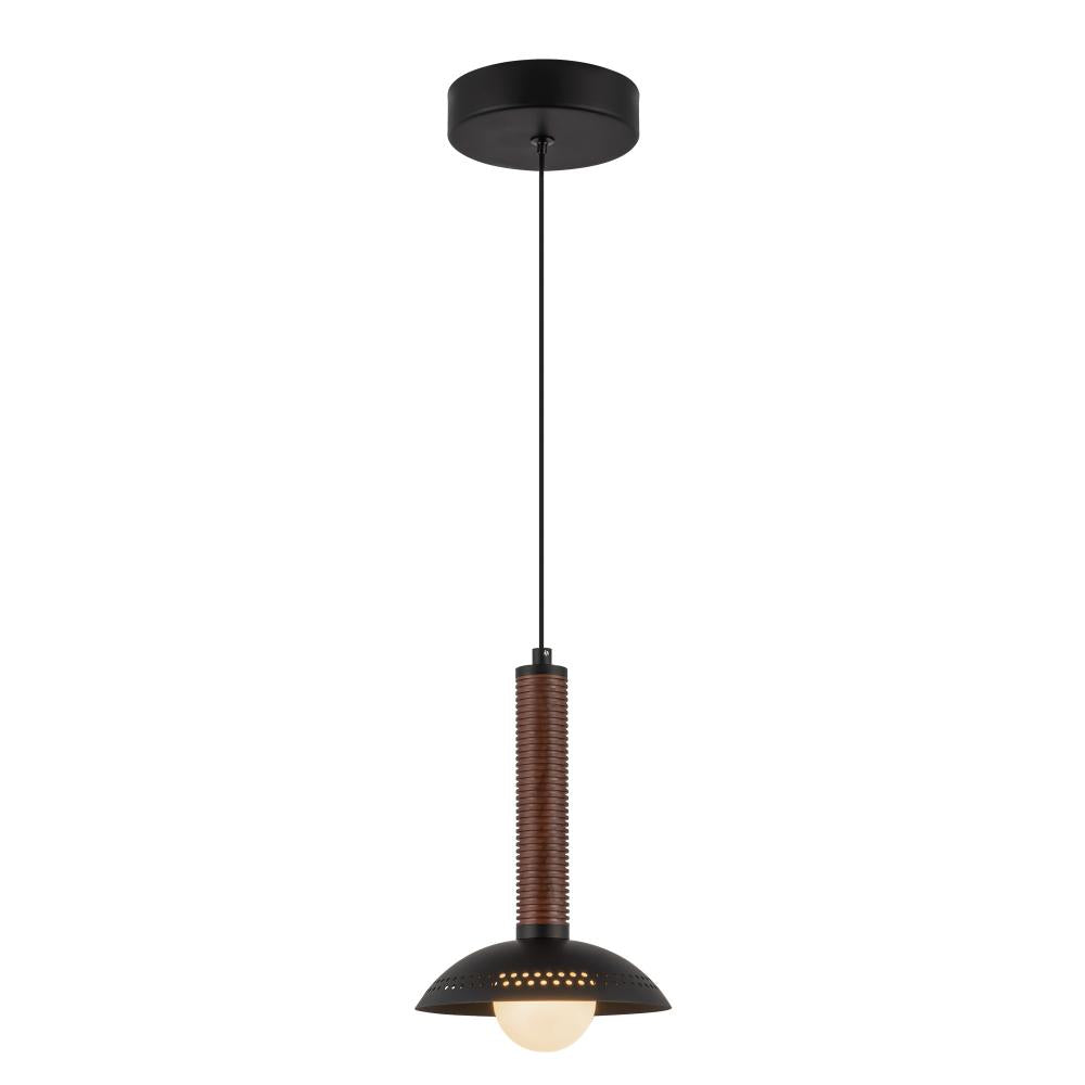 Alora Mood PD616109MBOP-UNV Universal Voltage 9" Arden Matte Black/Opal Glass LED Pendant