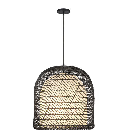 Alora Mood PD631920MBOP Bondi 1 Light 20.13 inch Pendant Ceiling Light Matte Black Finish