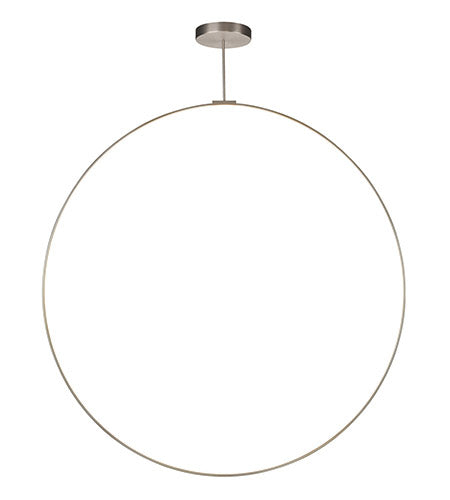 Kuzco Lighting PD82572-BN-UNV-010 Cirque 72-in Pendant Ceiling Light - CCT: 3000K - Finish: Brushed Nickel
