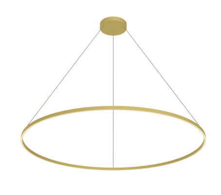 Kuzco Lighting PD87172-BG-UNV-010 Cerchio 71" Wide LED Suspension Pendant Light, 3000K, 160W, 11700lm Brushed Gold Finish