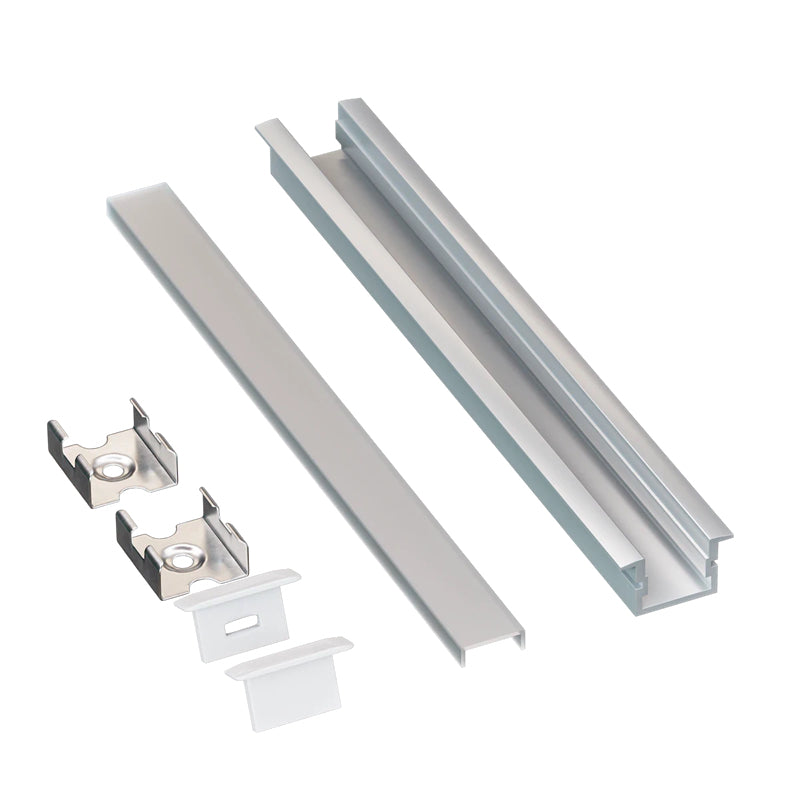 American Lighting PE-DBLF-2M-BNDL1 78" Double Flange Recessed Mounting Channel Bundle