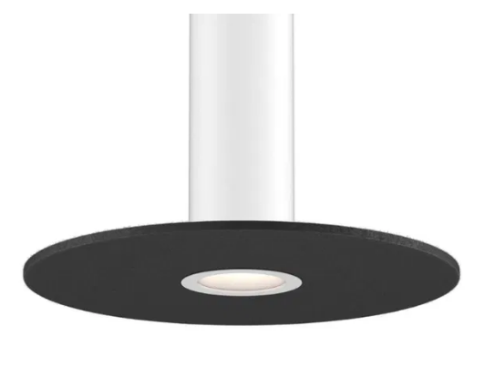 Dals Lighting PIL-ACCFD24-DG-WH White mounting reflector and 24 Inch felt disk Dark Gray for PILXX