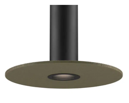 Dals Lighting PIL-ACCFD24-GR-BK Black mounting reflector and 24 Inch felt disk Green for PILXX