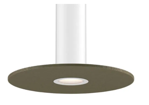 Dals Lighting PIL-ACCFD24-GR-WH White mounting reflector and 24 Inch felt disk Green for PILXX