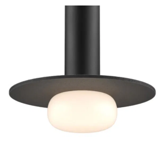 Dals Lighting PIL-ACCGB-DG Glass ball and felt disk - Dark Gray