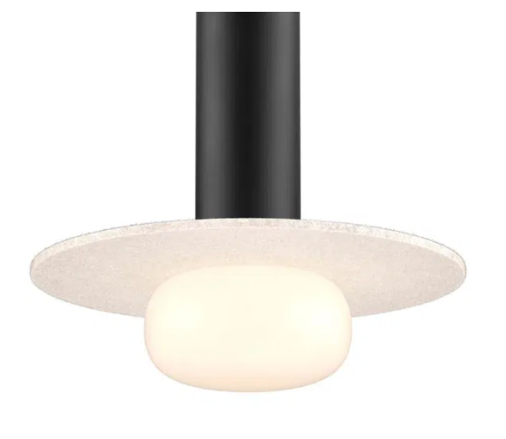 Dals Lighting PIL-ACCGB-LB Glass ball and felt disk - Light Beige