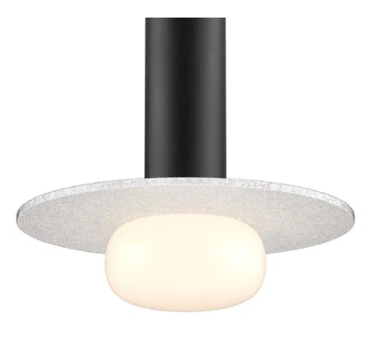 Dals Lighting PIL-ACCGB-LG Glass ball and felt disk - Light Gray
