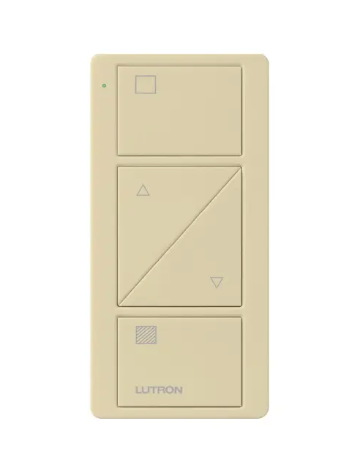 Lutron PJ2-2BRL-GIV-S01 2-Button Pico Smart Remote with Raise/Lower - Shade Icons - Ivory Finish