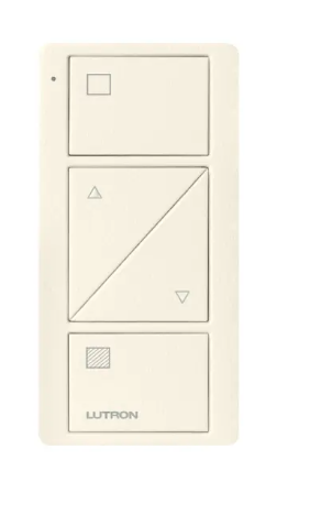 Lutron PJ2-2BRL-TBI-S01 2-Button Pico Smart Remote with Raise/Lower - Shade Icons - Biscuit Finish