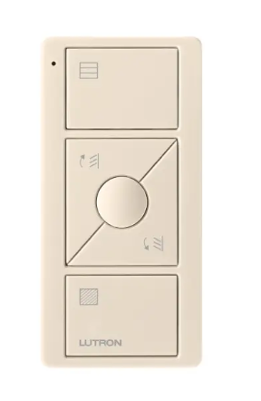 Lutron PJ2-3BRL-TBI-S10 Original 3-Button Pico Smart Remote with Raise/Lower and Preset - Tilt Blind Icons - Biscuit Finish