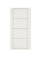 Lutron PJ2-4B-GWH-EL2 Pico 4-button Wireless Remote Control, Light Scene Control, Custom Engraving, White