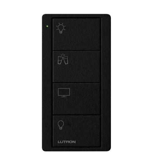 Lutron PJ2-4B-TMN-P11 4-Button Pico Smart Remote - Scene Keypad - Family Room Icons - Midnight
