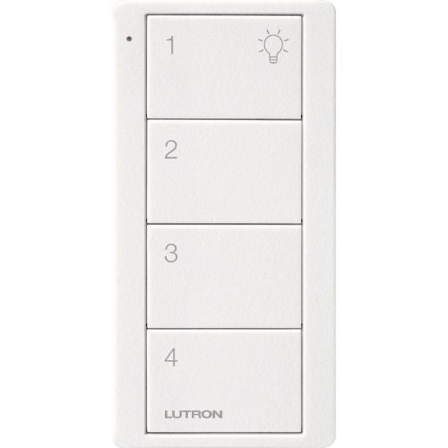 Lutron PJ2-4B-TSW-P14 Pico Wireless Scene Keypad - 4-button - Universal Room Icons - Snow White Finish