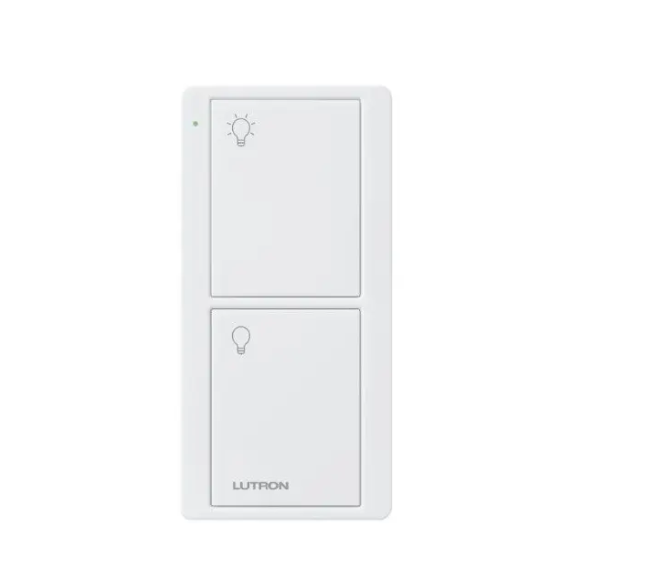 Lutron PJL-2B-GWH-L01 Pico Line Powered Wireless Control - 2 Button - White