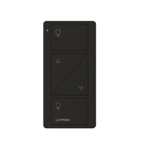Lutron PJL-2BRL-GBL-L01 Pico Line Powered Wireless Control - 2 Button with Raise/Lower - Black