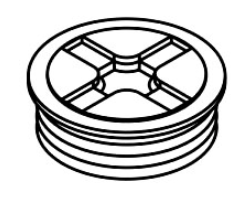 Orbit PL-75 3/4" Weatherproof Closure Plug 5 Pcs Per Bag, Gray Finish