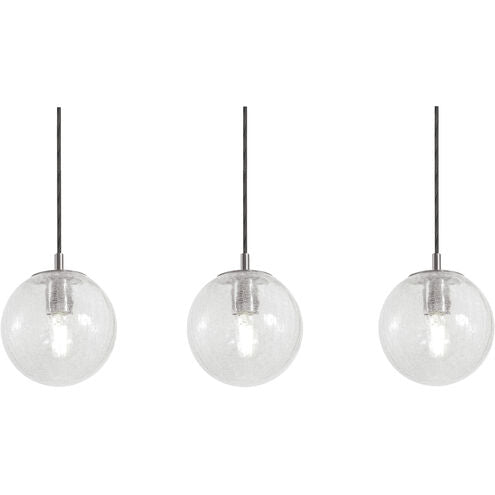 AFX Lighting PLAP07MBSNLNR3 Palla Linear Pendant Ceiling Light in Satin Nickel Finish