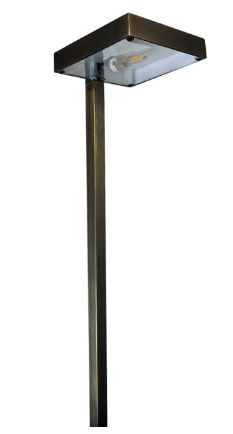 ABBA LIGHTING PLB20-DB Heavy Duty Cast Brass Path Light, Dark Brass Finish