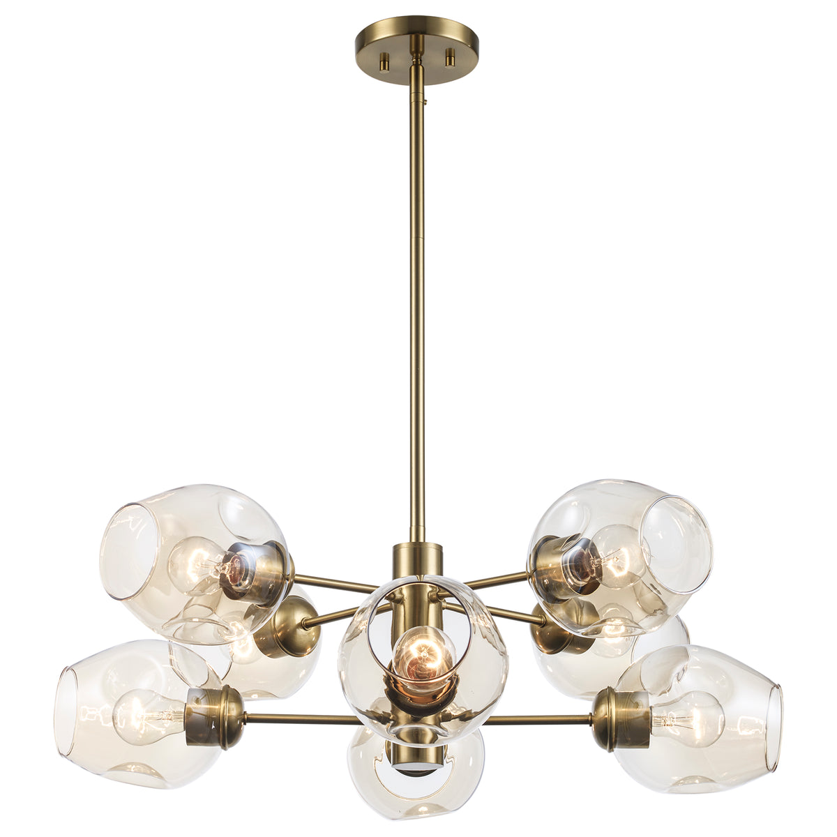 Trans Globe Lighting PND-2125 AG Xia 8 light pendant ceiling light