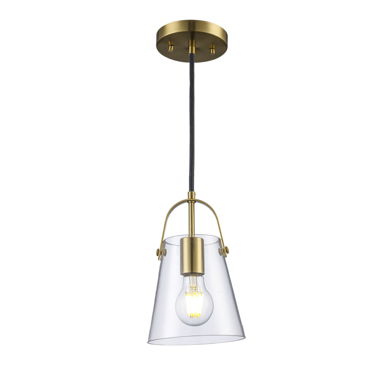 Trans Globe Lighting PND-2174 AG Curry 1 light antique gold pendant ceiling light