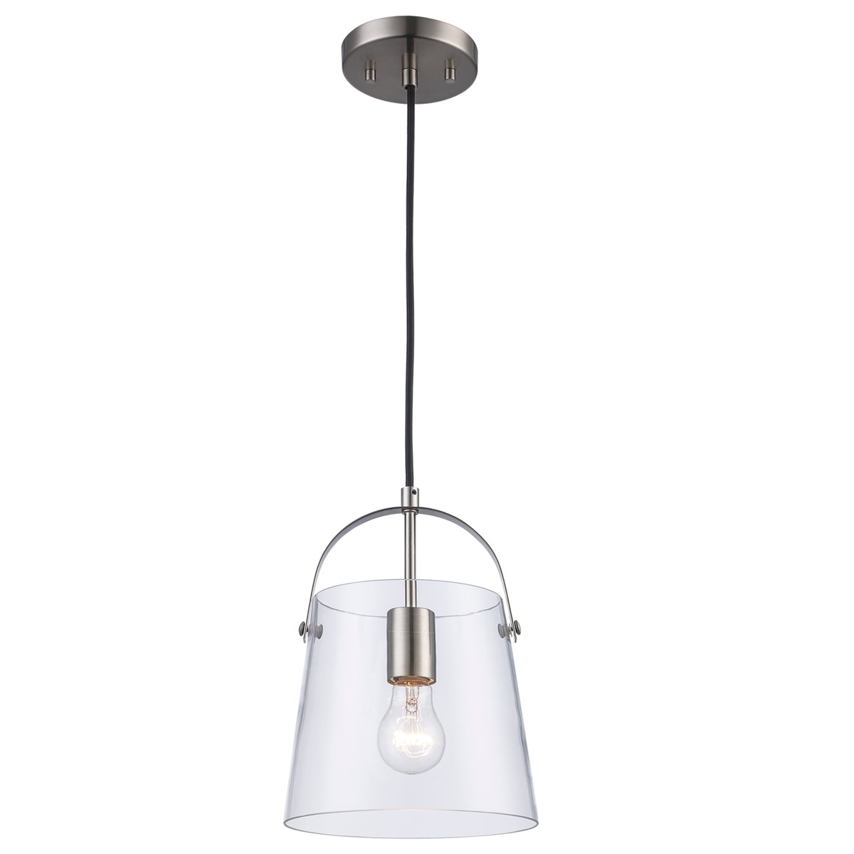 Trans Globe Lighting PND-2175 BN Curry 1 Light 8 inch Brushed Nickel Pendant Ceiling Light