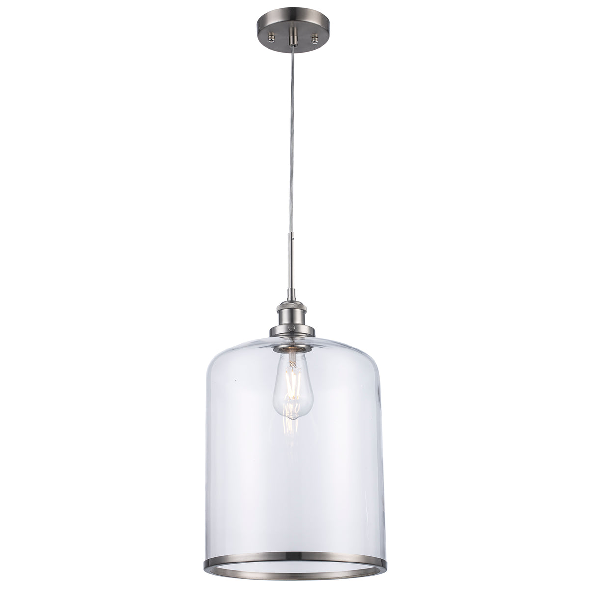 Trans Globe Lighting PND-2185 BN Dorina brushed nickel pendant light