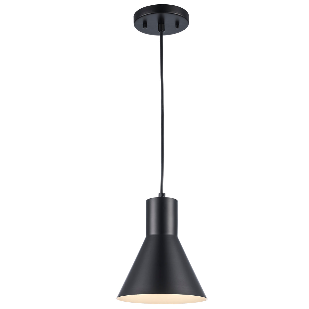 Trans Globe Lighting PND-2202 BK Belinda 1 Light Black Pendant Ceiling Light