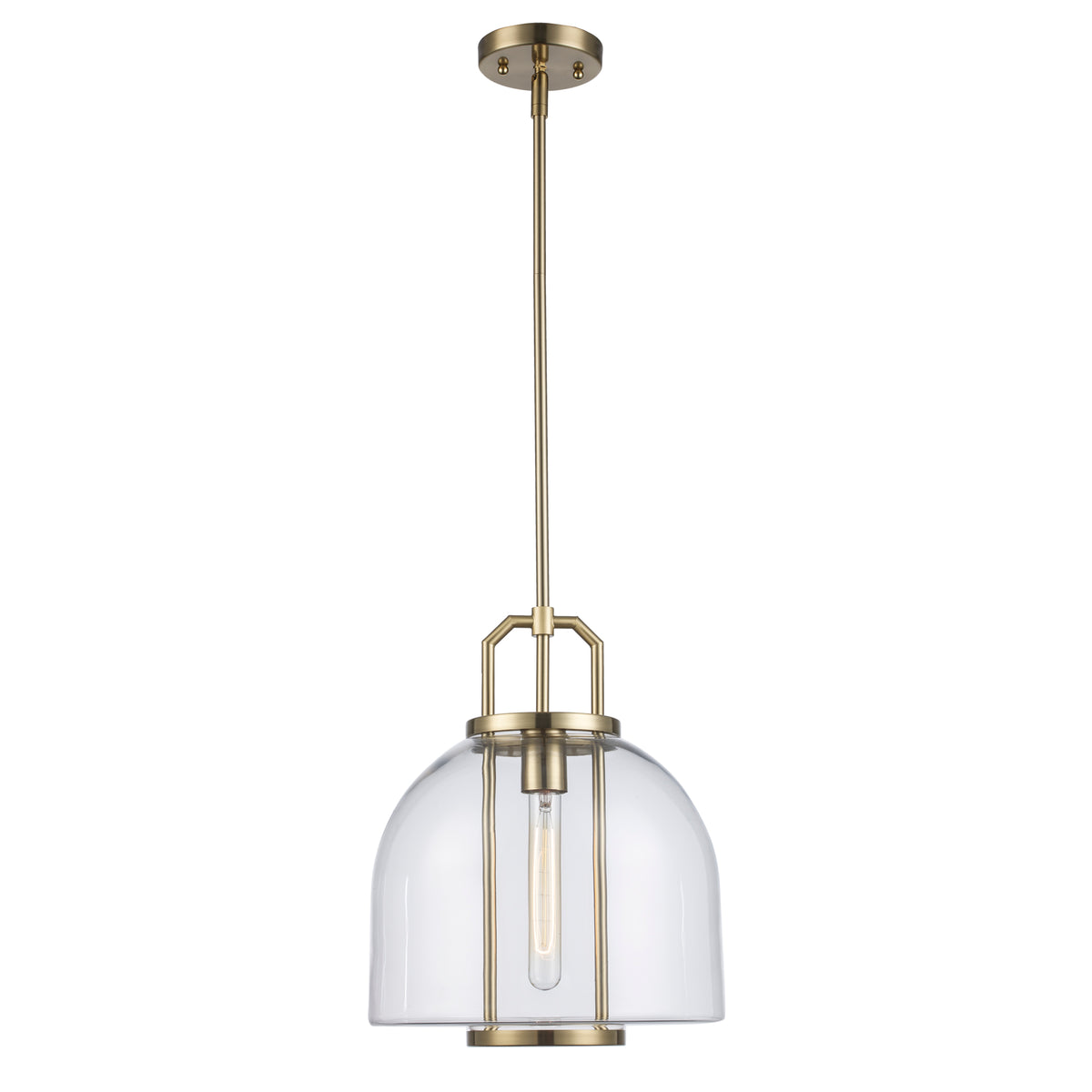 Trans Globe Lighting PND-2230 AG Rhapsody 1 Light Antique Gold Pendant Ceiling Light