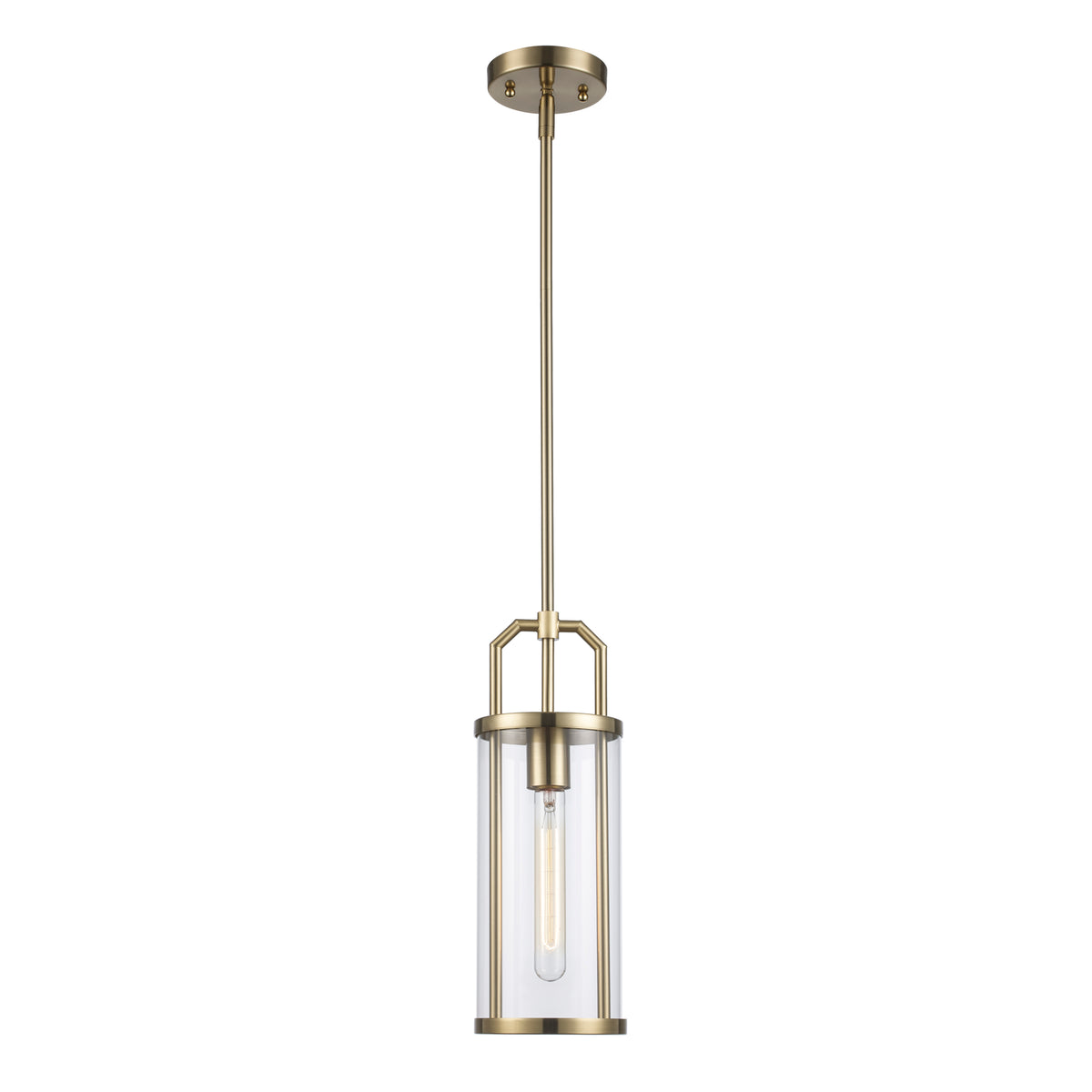 Trans Globe Lighting PND-2234 AG Rhapsody 1 Light Antique Gold Pendant Ceiling Light