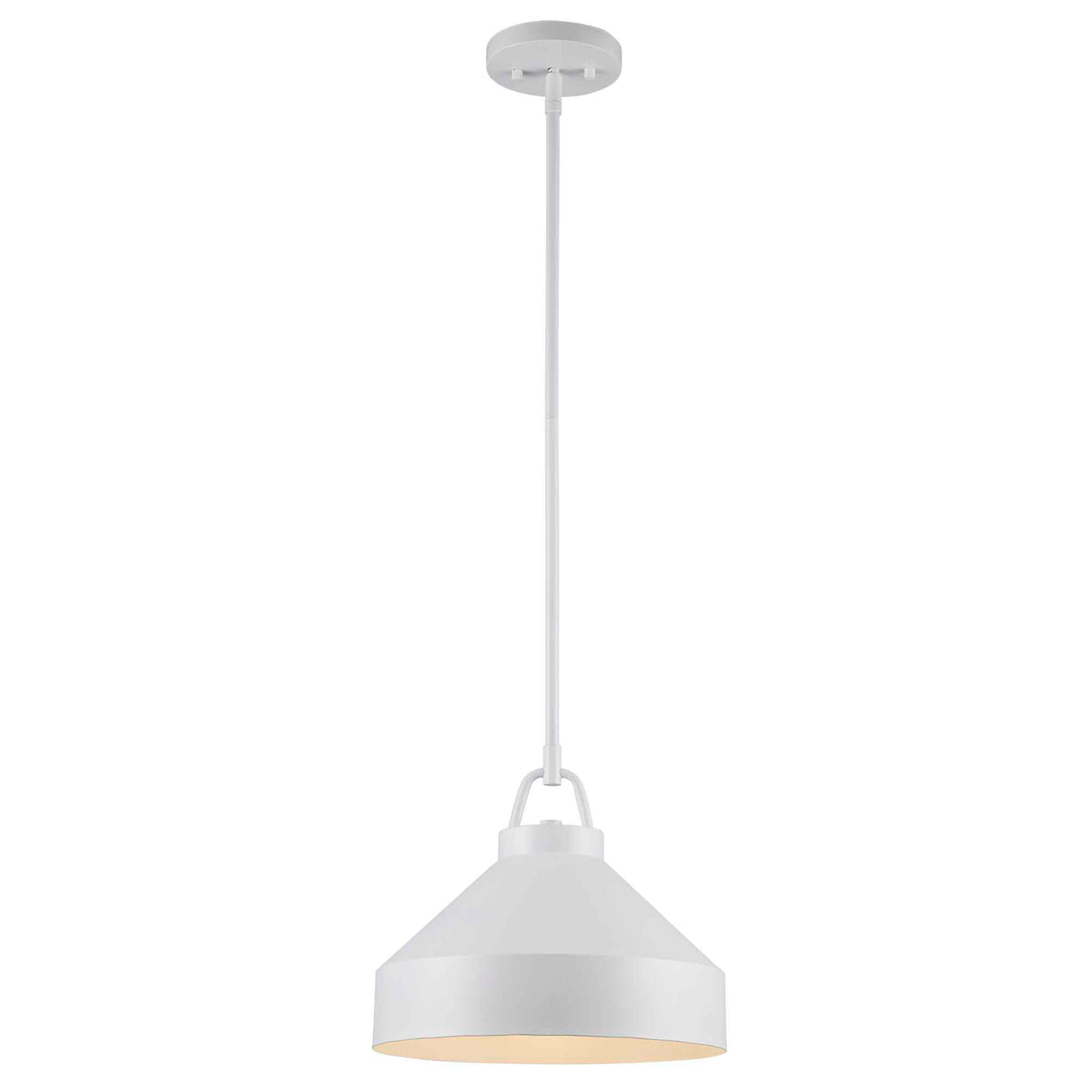 Trans Globe Lighting PND-2242 WH Lowen white pendant light