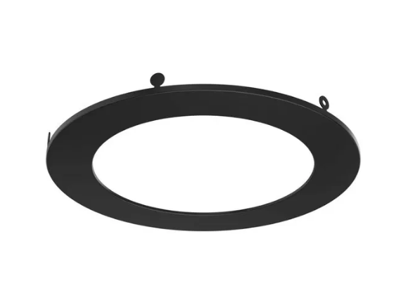 Dals Lighting PNL4-TRIM-BK 4 Inch Trim Round, Black for PNL4