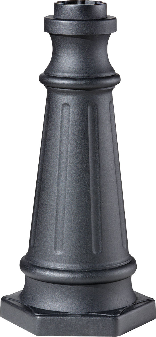 Generation Lighting POSTBASE BK Outdoor Post Base in Black