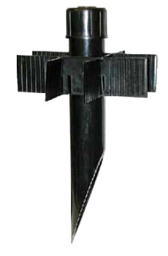 Orbit PP2-BK 2" Dia. X 15.5" Long PVC Post, Black Finish