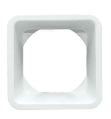 Elco Lighting PR22H 2" Square Flexa Interchangeable Reflector Trims Reflector, Haze Finish