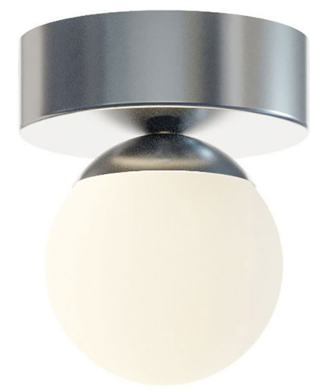 AFX Lighting PRLF05L30D1SN 5-in 10W Pearl Flush Mount, 120V, CCT 3000K, Nickel Finish