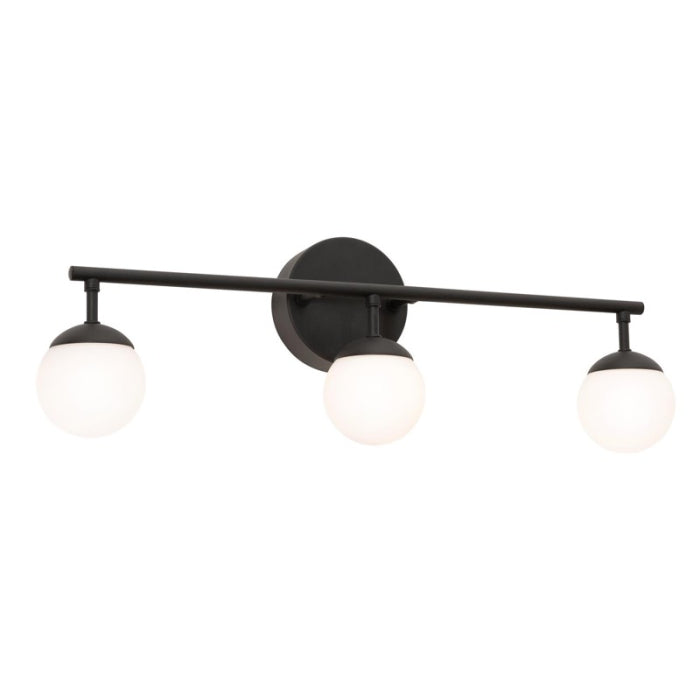 AFX Lighting PRLV2408L30D1BK Pearl 24" LED Vanity Light, 120V, CCT 3000K, Black Finish