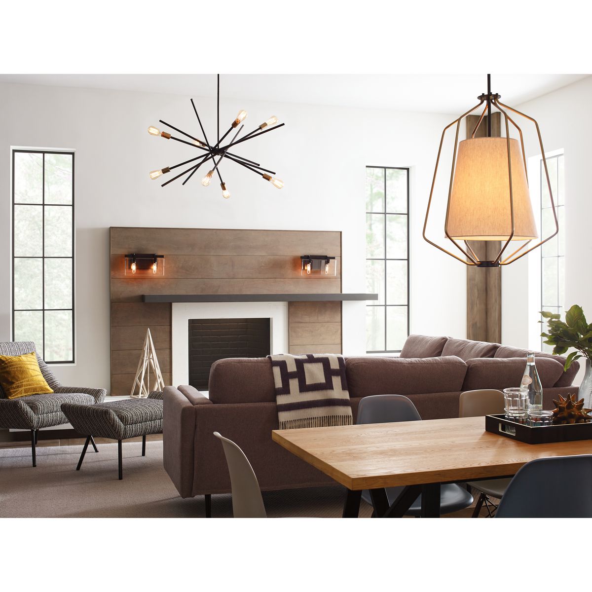 Progress Lighting Glayse collection bath vanity wall light in room setting