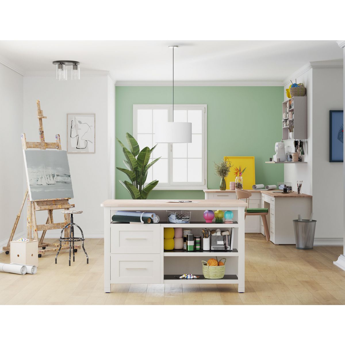 Progress Lighting P350238-31M Cofield Matte Black Flush Mount Ceiling Light in room setting