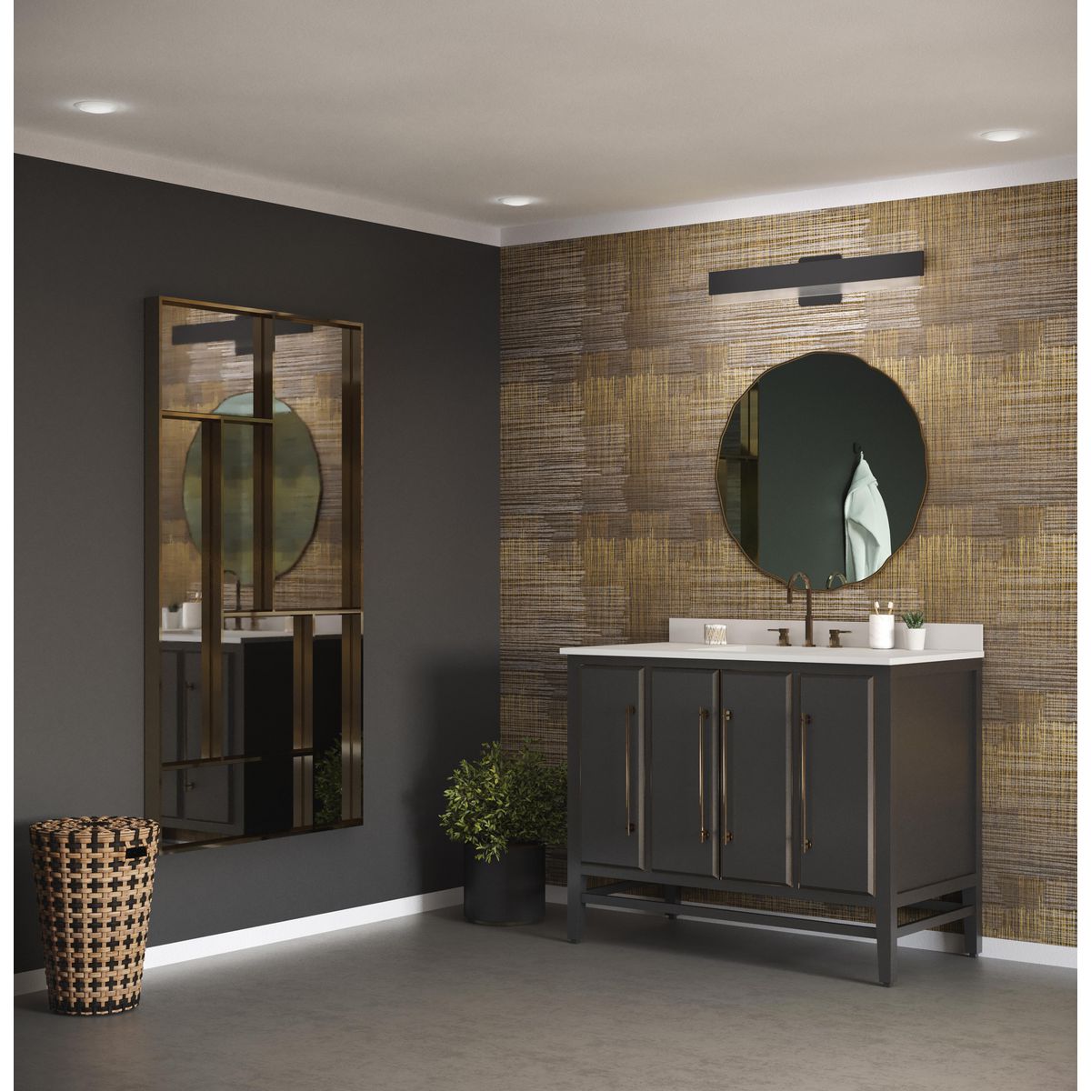 Progress Lighting P300406-31M-CS Semblance LED vanity light in bathroom
