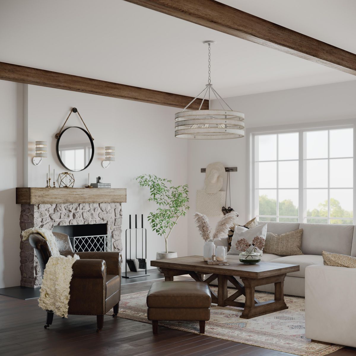 Progress Lighting P710031-141 Gulliver Wall Sconce in Galvanized Finish - lifestyle room setting