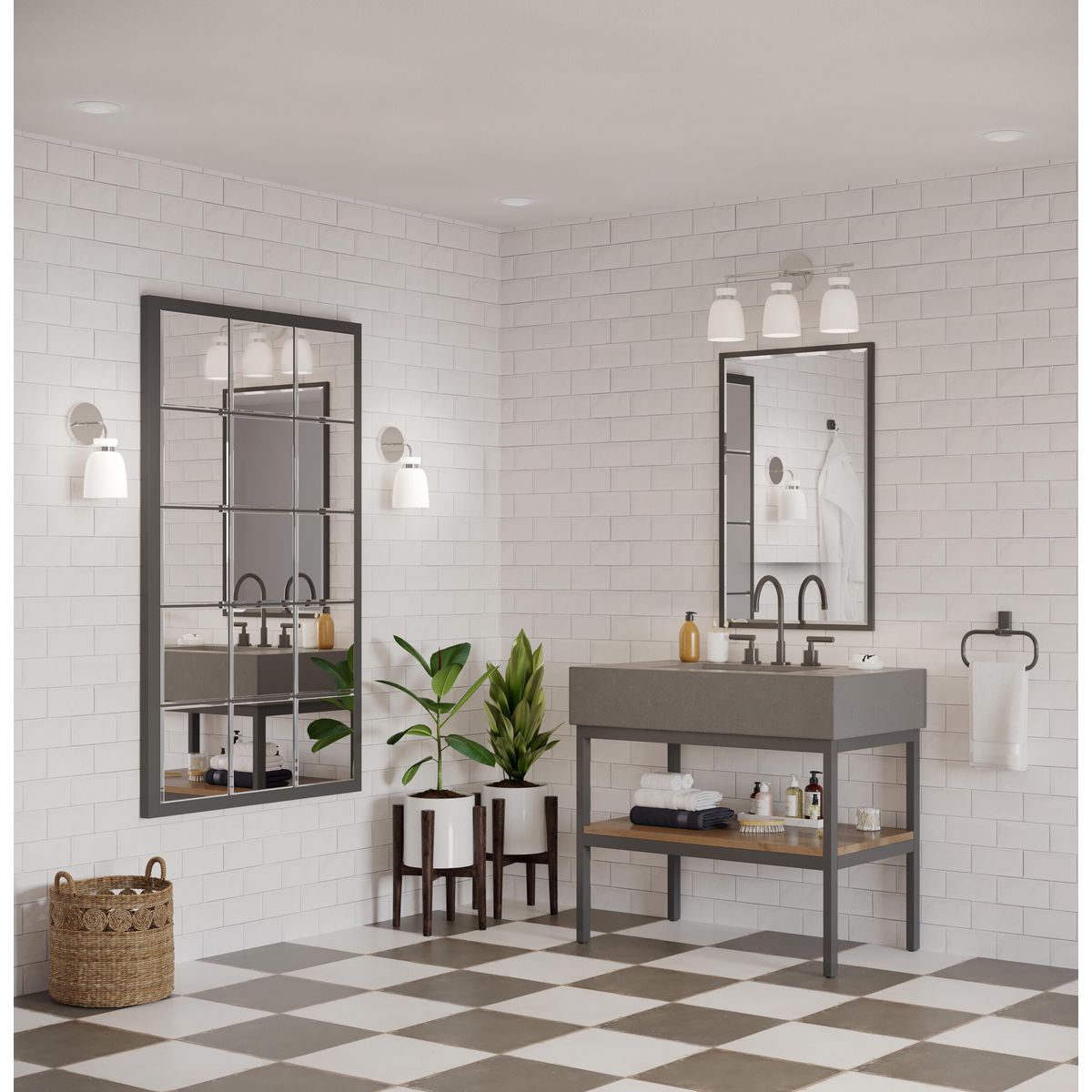 Progress Lighting P300486-015 Lexie 3 Light Polished Chrome Bath Vanity Wall Light - Lifestyle