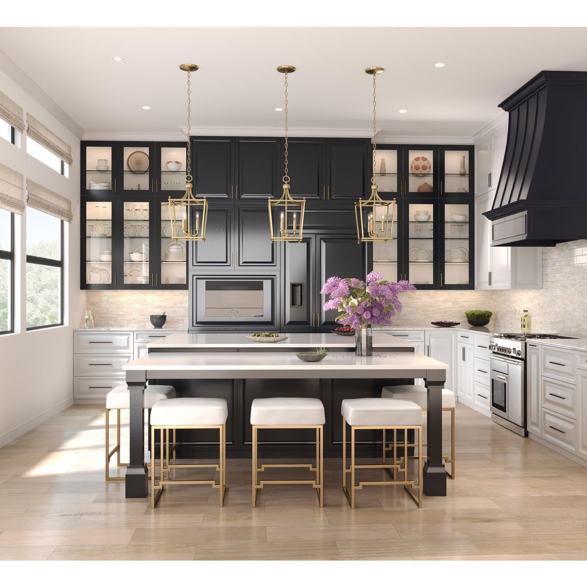 Progress Lighting P800021-028-30 Intrinsic 6 inch White LED Recessed Trim - Lifestyle Kitchen Application Shot