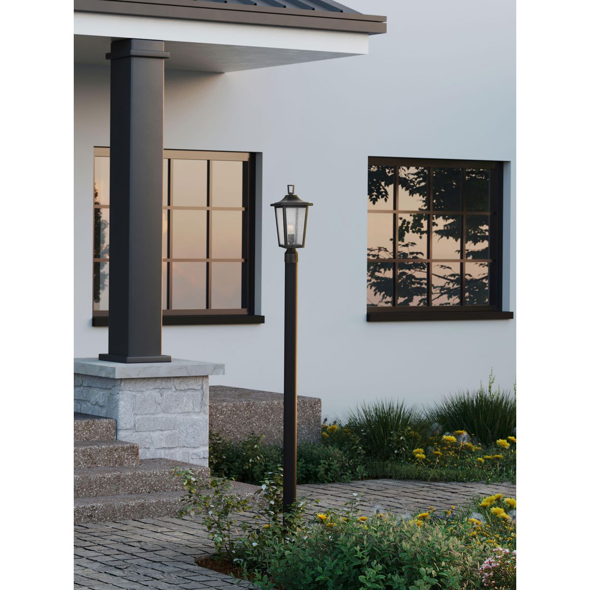 Progress Lighting P540093-031 Padgett outdoor post lantern installed outdoors