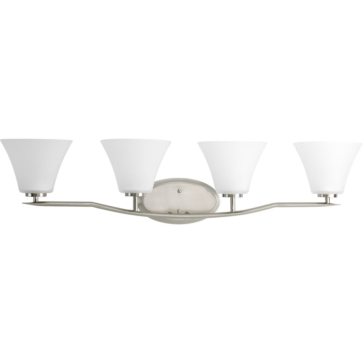 Progress Lighting P2007-09 Bravo 4 light brushed nickel bath vanity wall light