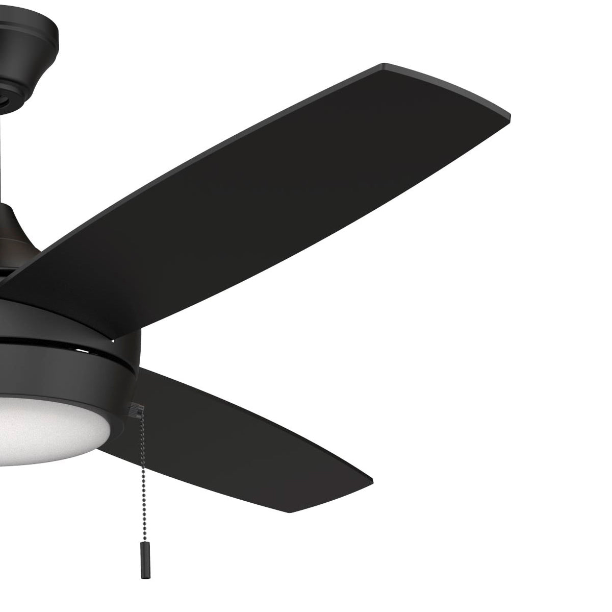 Progress Lighting Nolyn matte black ceiling fan blade detail