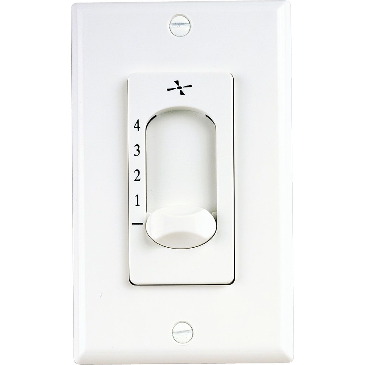 Progress Lighting AirPro four-speed ceiling fan wall control in white